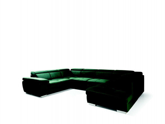 Multifunctionele grote woonlandschap U-vormige hoekbank stoffen bank bekleding.