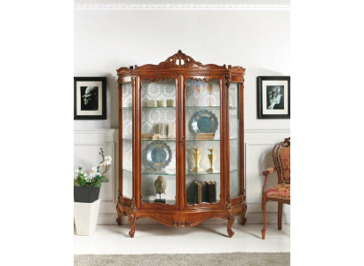 Glazen kast Vitrine Dressoir Meubels Houten kast xxl Vitrines Luxe kast Hout