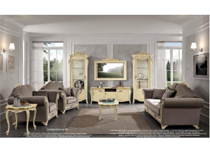 Woonkamerset Bankstel Hout Woonkamer Klassiek Ontwerp Italië Set 9-delig. -> Woonkamerset Bankstel Hout Woonkamer Klassiek Ontwerp Italië Set 9-delig.