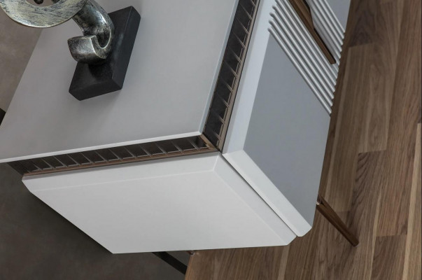 Woonkamer woonkamer grijs meubels dressoir tv wandpaneel paneel 2-delig.