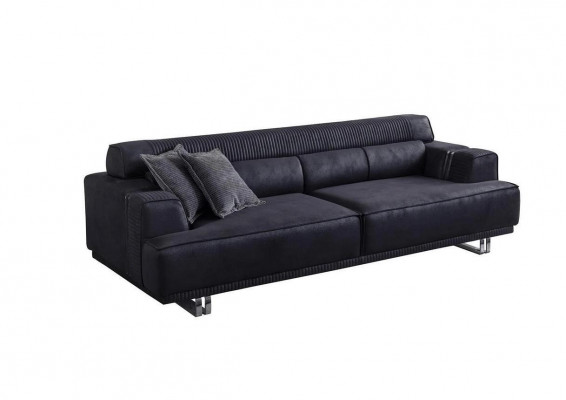 Bankstel 3-zits Modern meubilair Witte woonkamer Luxe designer 235cm Inrichting