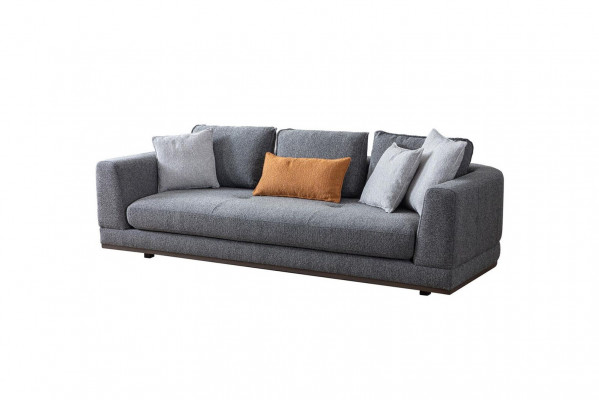 Bank 3-zits Moderne meubels Witte woonkamer Luxe 243cm Driezitsbank