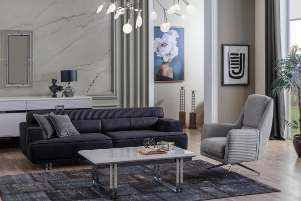 Bankstel 3-zits en fauteuil designer meubels woonkamer bank meubels