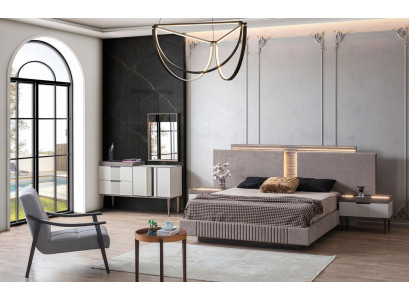 Ontwerp slaapkamer 5-delig slaapkamer set Bed Nachtkastje Kaptafel