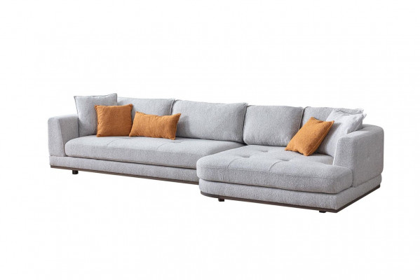 Luxe hoekbank L-vormig Modern meubilair van woonkamer grijze kleur Ontwerper