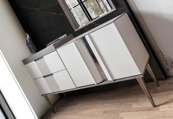 Ontwerp kaptafel met spiegel luxe slaapkamer meubels 2-delige stijl
