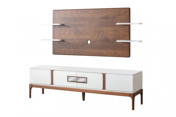 Stilvolle woonkamerset met woonwand 2-delig. Dressoir tv-wandpaneel woonwanden.