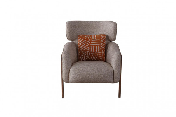 Moderne Beige Fauteuil Woonkamer Textiel Luxe Design Meubels Lounge Club