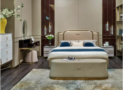 Slaapkamer Set Ontwerp Luxe Bedden Klassiek nieuw Bed 2x Nachttafel