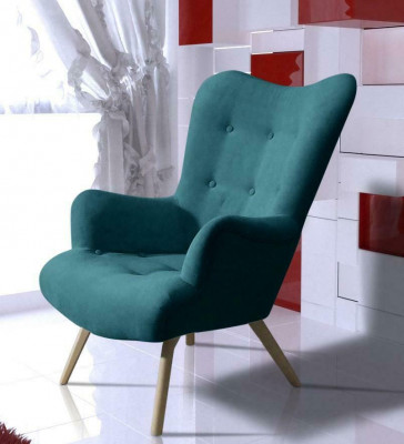 Fauteuil, eenzitter, loungestoel, clubmeubels, oorfauteuil, bank, bank, tv-bekleding, nieuw.