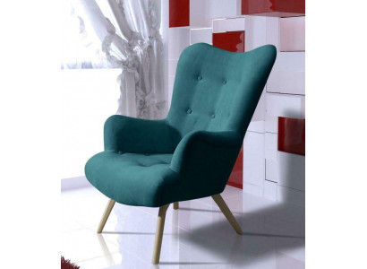 Fauteuil, eenzitter, loungestoel, clubmeubels, oorfauteuil, bank, bank, tv-bekleding, nieuw.