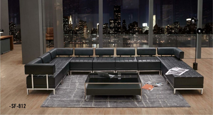 Bank U-vorm Bank Bankstel Bekleding Woonlandschap Ontwerp Loungebank