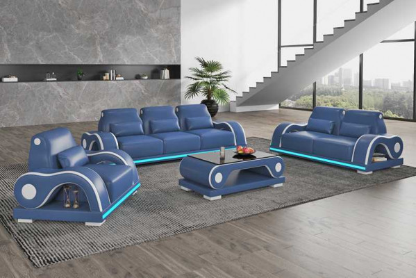 Bankstel Bankstellen Luxe Compleet Wit Leren Bank Modern Bankstel