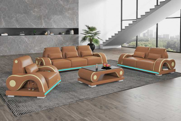 Bankstel Bankstellen Luxe Compleet Wit Leren Bank Modern Bankstel