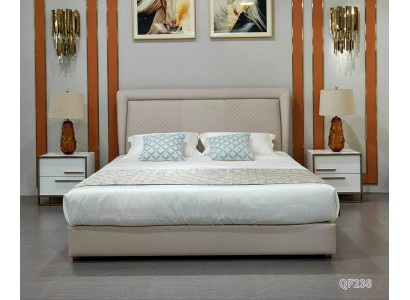 Bed 2x Group New Nightstand 3 pieces Bedroom Set Design Modern Luxury