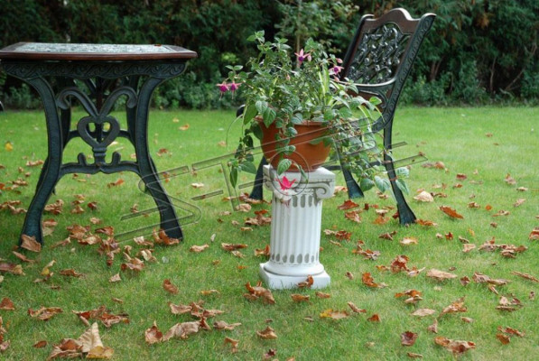 Bloemzuilstandaard tuin terrasdecoratie zuilen standbeeld