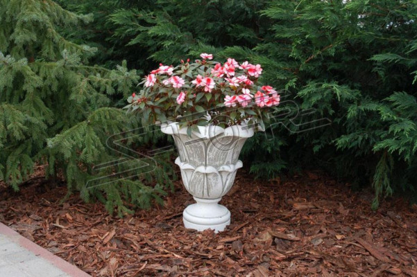 Bloemenmand Bloemenvaas Vaas Tuinbeelden Terrasdecoratie Standbeeld