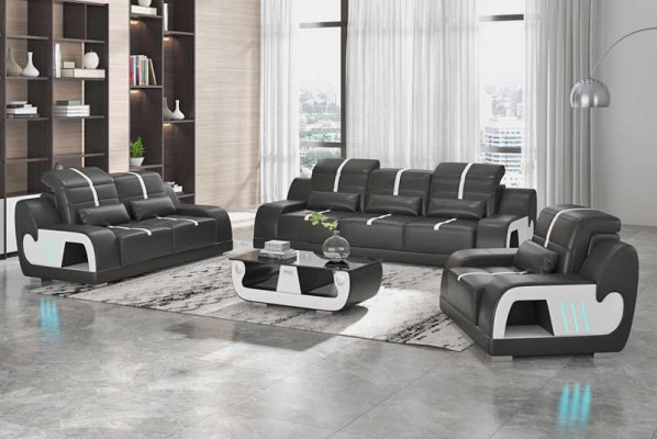 Bankstel Luxe Bankstel Complete Wit Kunstleren Bank 321