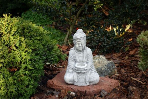 Boeddha beeld in steenlook Groot beeld voor in de tuin