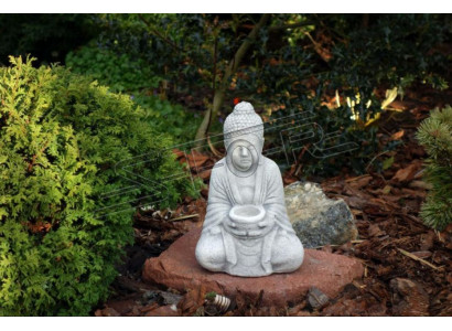 Boeddha beeld in steenlook Groot beeld voor in de tuin