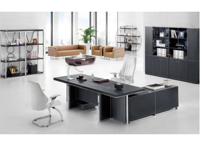 Bureau Set 2-delig. Chef bureau Archiefkast Kantoorinrichting