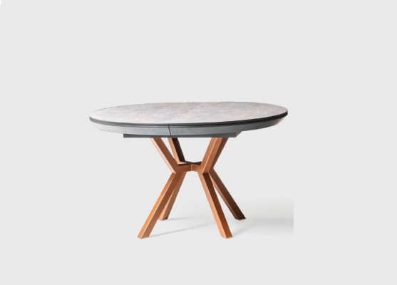 Keukentafel Bruin Ronde Eettafel Luxe Eettafel Eetkamer Hout
