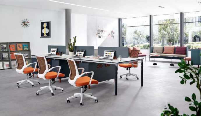 Bureautafel Counter 2 Personen Tafel Werkplek 2 Stoelen Ontwerp Tafel