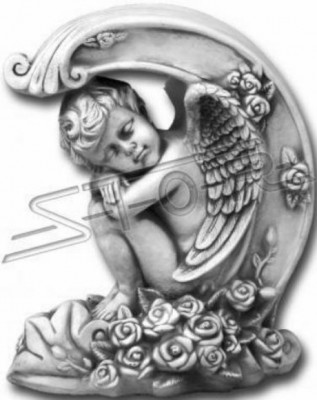 Decoratie Grafversiering Grafsteen Decoratie Figuur Sculptuur Engel God Heilig