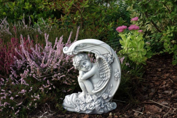 Decoratie Grafversiering Grafsteen Decoratie Figuur Sculptuur Engel God Heilig