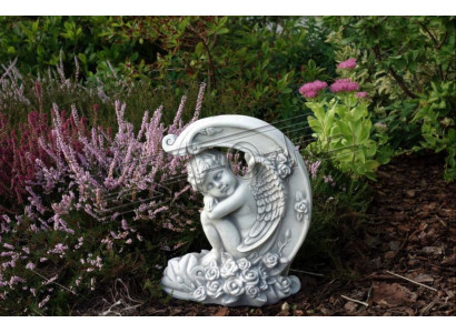 Decoratie Grafversiering Grafsteen Decoratie Figuur Sculptuur Engel God Heilig