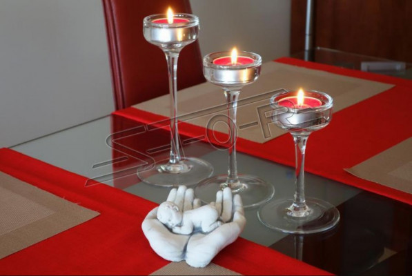 Decoratie figuur hand standbeeld baby gevoel veiligheid beelden ontwerper