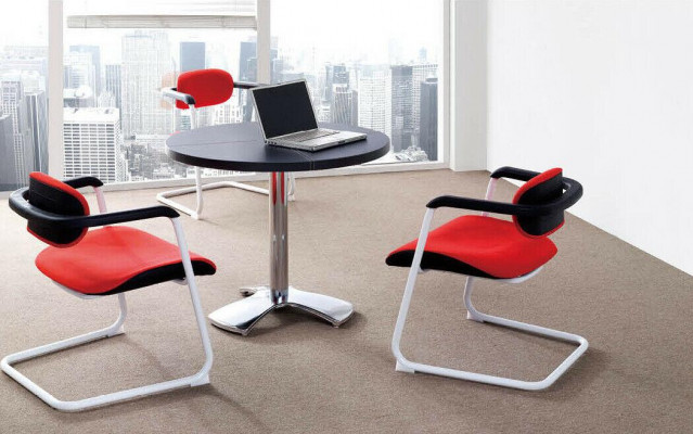 Decoratieve Swingstoel Vrijhangende Bezoekersstoel Conferentiestoelen Fauteuil