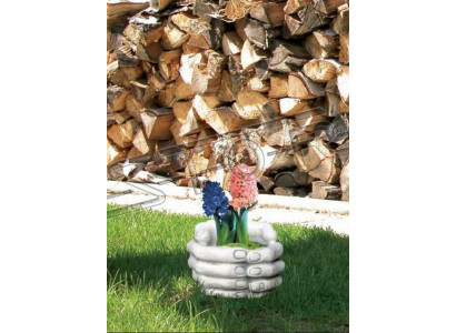 Ontwerp Bloempot Top Planz Kuip Vaas Potten Figuur Decoratie Handen Sculptuur