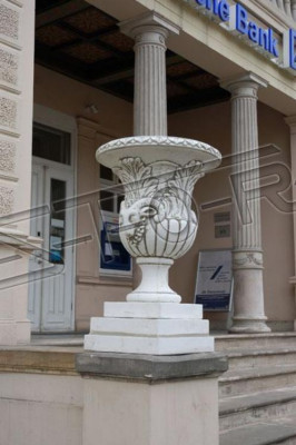 Ontwerp Bloempot Top Planz Emmer Vaas Potten Figuur Gezicht Sculptuur
