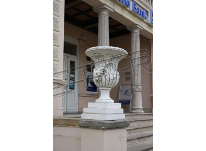 Ontwerp Bloempot Top Planz Emmer Vaas Potten Figuur Gezicht Sculptuur
