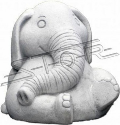 Ontwerp Figuur Olifant Sculptuur Figuren Beeldhouwwerken Beelden Wit Cartoon Standbeeld