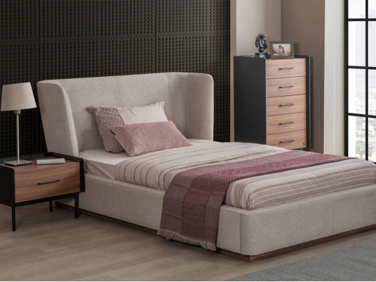 Design Compleet 4-delig Slaapkamer Bed Nachtkastje Modern Commode Nieuw