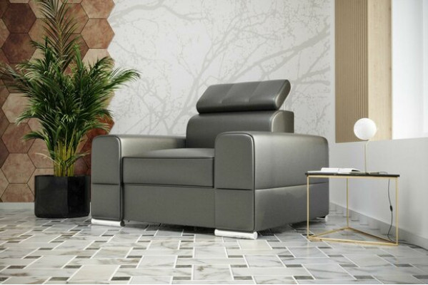 Ontwerp Luxe Stoel Fauteuil Bank 1-Zits TV-Lounge Ligstoel Bank Leer Textiel