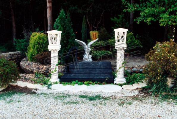 Edele designzuil tuinbeeld zuilstandaard decoratiesculptuur