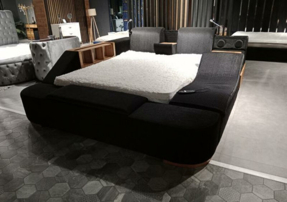 Kleurrijke slaapkamermeubels met kleurrijke meubels, bedden, bedden Zwart Modern Bed