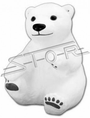 IJsbeer figuur standbeeld beer tuindecoratie figuren standbeelden decoratieve figuur