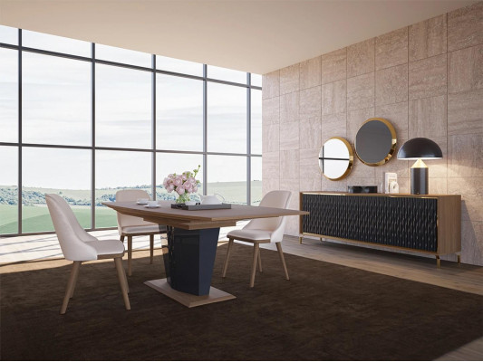 Eethoek Moderne Eettafel Eetkamer 6x Stoelen Houten Meubels Luxe