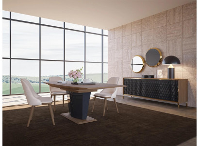 Eethoek Moderne Eettafel Eetkamer 6x Stoelen Houten Meubels Luxe