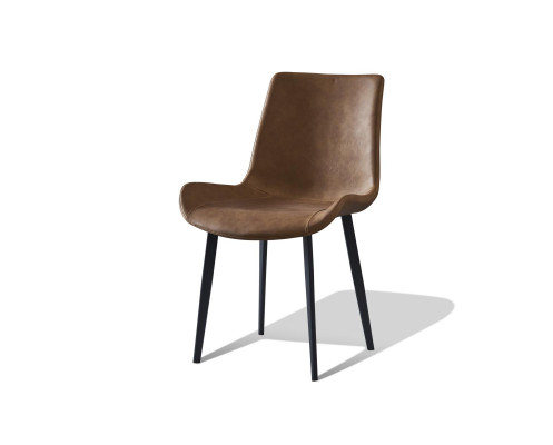 Eetkamer 1x stoel Echt stoelen Zitkussen Ligstoel Ontwerper Leren Fauteuil Moderne