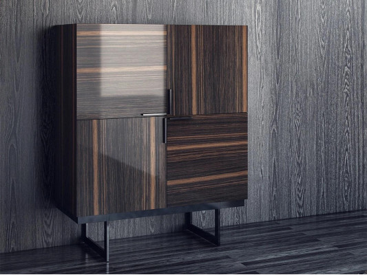 Eetkamer compleet 2-delige dressoir moderne design houten kast