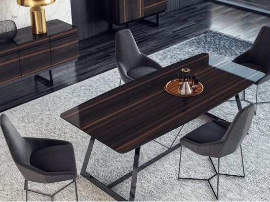 Eetkamerset 7-delig Luxe eettafel 4x stoelen Design commode Sideboard Nieuw