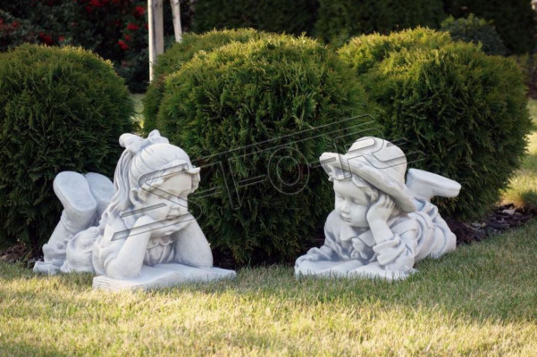 33cm Decoratieve sculptuur ontwerp figuur standbeeld tuin figuren standbeelden sculpturen