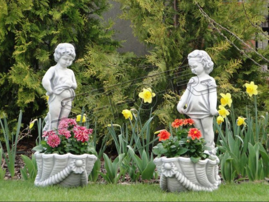 Figuur Bloempot Plantenpot Decoratie Bloempotten Figuur Decor Tuin