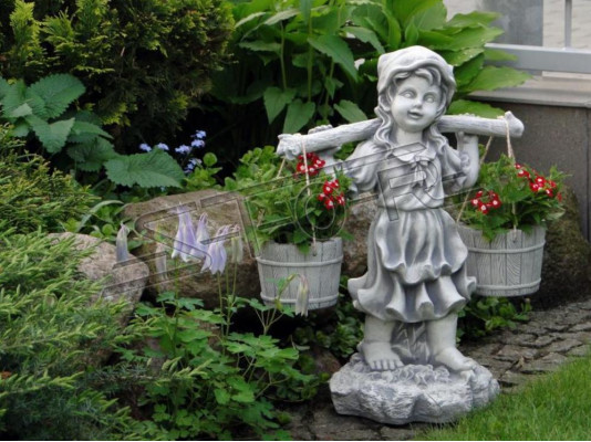 Figuur bloembak plant decoratie pot bloempotten decoratieve figuur tuin.