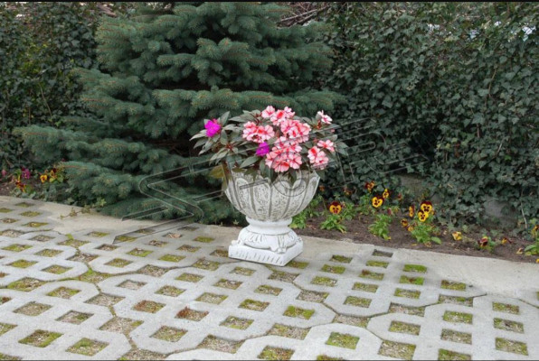 Figuur Bloempot Plant Wit Pot Decoratie Figuur Bloempotten Tuin